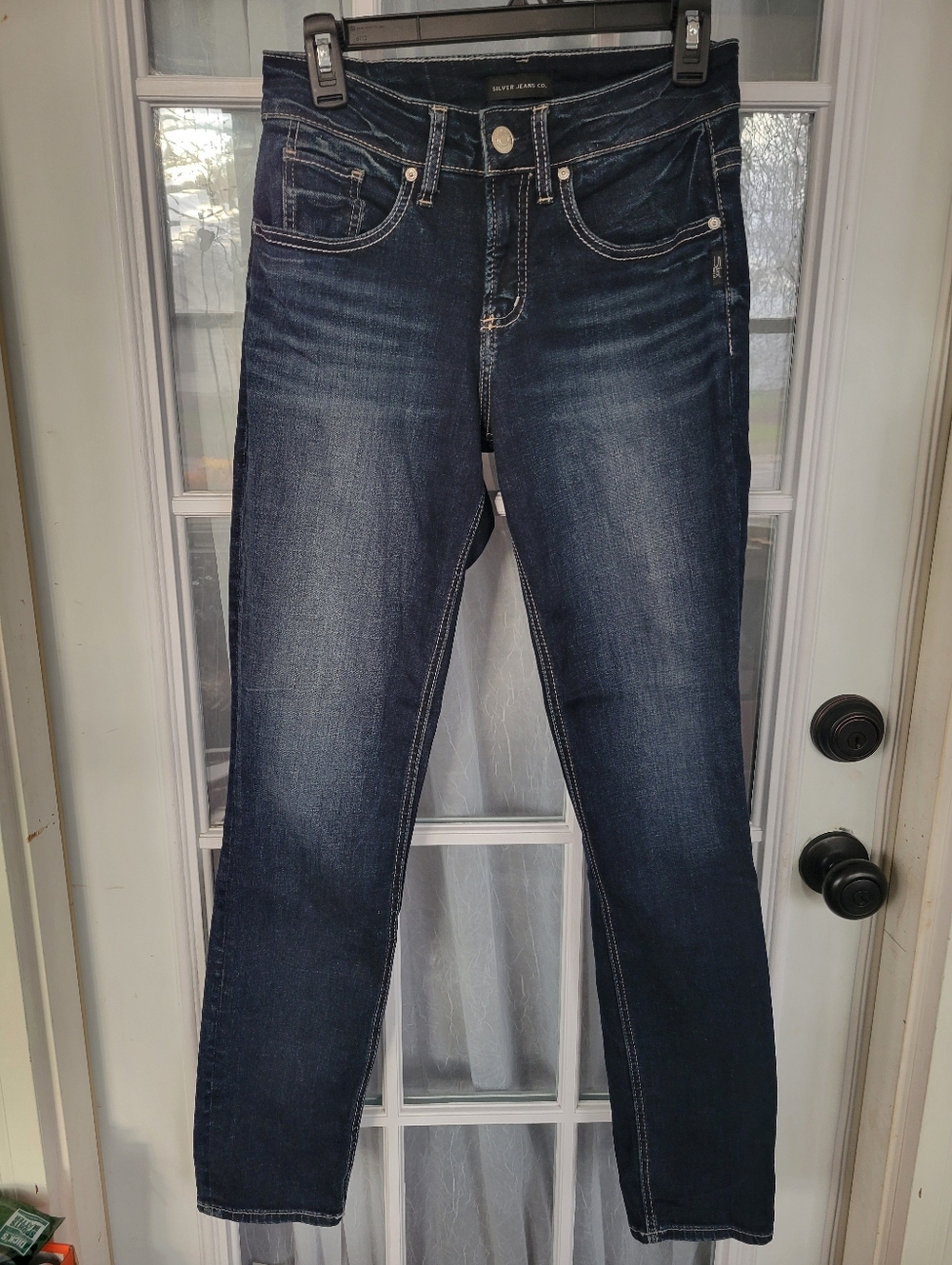 Women's SILVER JEANS CO. Dark Wash Stretch Slim Jeans - Blue